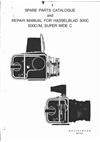 Hasselblad 500 Classic manual. Camera Instructions.